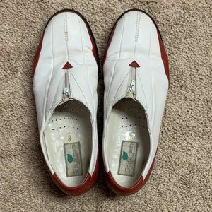 Red and White Golfstream Shoes